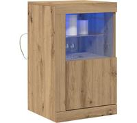 Buffet LED Chêne artisanal 41 x 37 x 67 cm Bois d'ingénierie