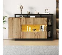 Buffet LED - GUTENT - Moderne - 5 portes - Commande Bluetooth - 16 couleurs RVB