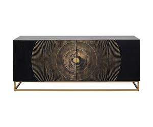 Buffet Madeira 4 portes noir Kare Design