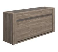 Buffet MARCEAU - Coloris Chêne Reed - 3 Portes - 190 × 48 × 88 cm - GAMI