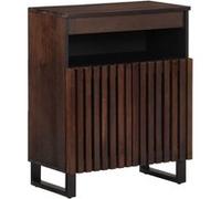 Buffet marron 60x34x75 cm bois massif de manguier Marron G