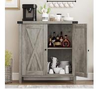 Buffet-Meuble de rangement -76 x 40 x 80 cm-Avec 2 portes et étagères- Style Industriel