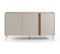 Pegane Buffet de rangement 3 portes - Crème