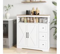 Buffet - Moderne - 2 portes - 3 tiroirs - Design scandinave - 100x40x105 cm