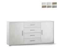 Buffet moderne 2 portes 4 tiroirs Cleore pour salon