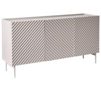 Buffet Moderne à 3 Portes Mobilier Salon Chambre à Coucher MDF avec Pieds Métall