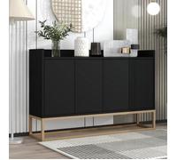 Buffet moderne - DREAMMESPACE - 4 portes - style minimaliste - noir