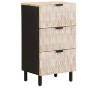 vidaXL Buffet Uni Finition Lavage Blanc