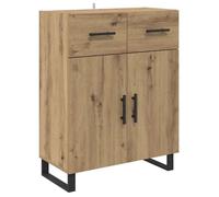 Buffet moderne en bois d'ingénierie - vidaXL - Chêne artisanal - 69,5x34x90 cm - Avec tiroir - 2 portes