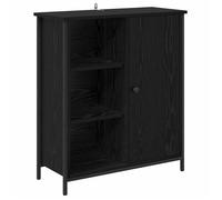 Buffet moderne en bois d'ingénierie - vidaXL - Chêne noir - 70x30x80 cm - 1 porte à charnières - Assemblage requis
