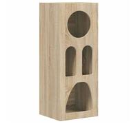 Buffet moderne en bois d'ingénierie - vidaXL - Chêne Sonoma - 100,5 cm de haut - 40x35 cm - Rangement flexible