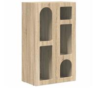 Buffet moderne en bois d'ingénierie - vidaXL - Chêne Sonoma - 59x35x100,5 cm - Grand espace de rangement