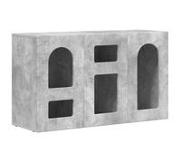 Buffet moderne en bois d'ingénierie - vidaXL - Gris Béton - 100x35x59 cm - Résistant aux coups - Facile à nettoyer