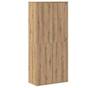 vidaXL Buffet moderne en chêne artisanal 80x39x178 cm Bois d'ingénierie Finition mate 8 compartiments