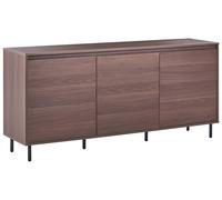 Buffet Moderne Minimaliste en Aggloméré Pieds en Métal Meuble Rangement avec Éta