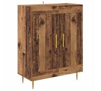 Buffet moderne - vidaXL - Bois ancien - 69,5 x 34 x 90 cm - Bois d'ingénierie et fer - 2 portes - Pieds en fer