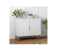 vidaXL Buffet Blanc 90x40x80 cm Bois massif de pin