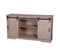 Buffet New York 2 portes coulissantes - Marron