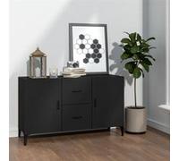 Buffet noir 100x36x60 cm bois d ingénierie Noir G