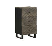 Buffet noir 40x33x75 cm bois massif de manguier
