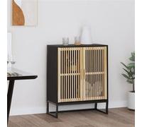 Buffet noir 60x30x75 cm bois d ingénierie Noir G