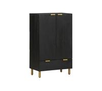 vidaXL Buffet noir 60x33x100 cm bois d'ingénierie