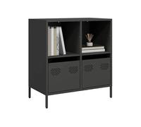vidaXL Buffet noir acier laminé
