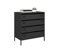 vidaXL Buffet 68x39x73,5 cm Acier laminé à froid Noir