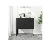 vidaXL Buffet Noir 75x35x75 cm Acier Noir G