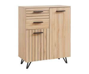 Buffet Noppen 100 x 80 x 38 cm effet chêne