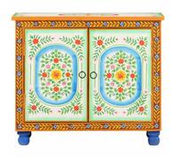 Buffet peint à la main 70x35x60 cm Bois de manguier solide - Grand espace &10466