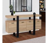 Buffet PHOENIX XXL - Bois/Noir