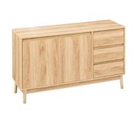 Buffet placard 3 tiroirs effet chêne naturel ""Abana"" - 5five