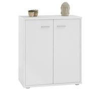 Buffet salle à manger FIRMIN L 60 cm blanc avec 2 portes, bahut bas, meuble de rangement style moderne