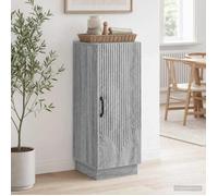 Buffet salon séjour, meuble de rangement bois d'ingénierie - sonoma gris - 1 porte - 33 x 34,5 x 87 cm &382811
