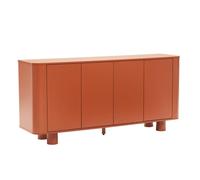 Buffet scandinave 4 portes L160 cm terracotta Dario - Oviala