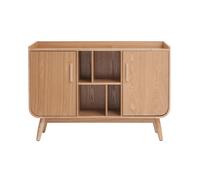 Buffet scandinave en bois clair 2 portes L122 cm HALLEN