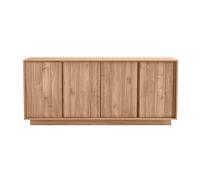 Buffet scandinave finition bois chêne 4 portes L180 cm COMO