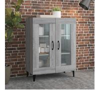 vidaXL Buffet Armoire de Rangement Organisateur de Maison Meuble de Salle de Séjour Intérieur Sonoma Gris 69,5x34x90 cm Bois d'Ingénierie