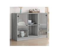 vidaXL Buffet sonoma gris 102 x 37 x 75,5 cm bois d'ingénierie