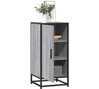 vidaXL Buffet Sonoma gris – 35,5x35x76 cm bois d'ingénierie et métal