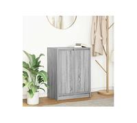 Buffet sonoma gris 57x34x76 cm bois d ingénierie Gris G