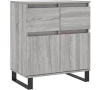 vidaXL Buffet, Armoire avec Pieds, Meuble de Rangement, Organisateur de Salon Salle de Séjour Maison Intérieur, Sonoma Gris Bois d'Ingénierie