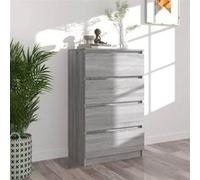 vidaXL Buffet Sonoma gris 60x35x98,5 cm Bois d'ingénierie