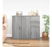 vidaXL Buffet Sonoma gris 91x29,5x75 cm Bois d'ingénierie 823275