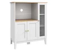 Buffet style classique chic 3 portes 3 étagères niche petit électroménager