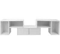 Buffet TV moderne avec éclairage LED - Buffet TV réglable avec tiroir - Meuble-paroi pour le salon