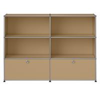 Buffet USM Haller M 65 4 portes ouvertes / 2 rabats - Beige - USM HALLER QS M65 31