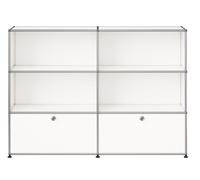Buffet USM Haller M 65 4 portes ouvertes / 2 rabats - Livraison rapide - Blanc pur - USM HALLER QS M65 24