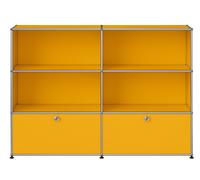 Buffet USM Haller M 65 4 portes ouvertes / 2 rabats - Livraison rapide - Jaune doré - USM HALLER QS M65 25